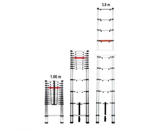 Telescopic ladder Vorel 17702 380 cm