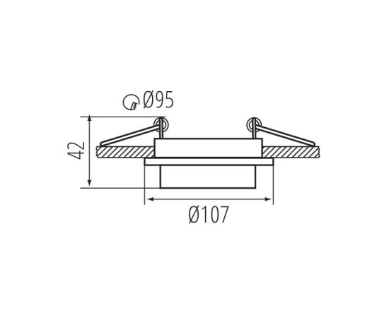 Lamp point KANLUX AGEO GX5.3 1x MAX 10W DSO-W 33166