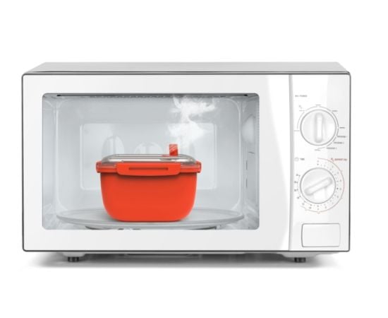 Rice cooker Rotho 2.5L MEMORY MICROWAVE orange