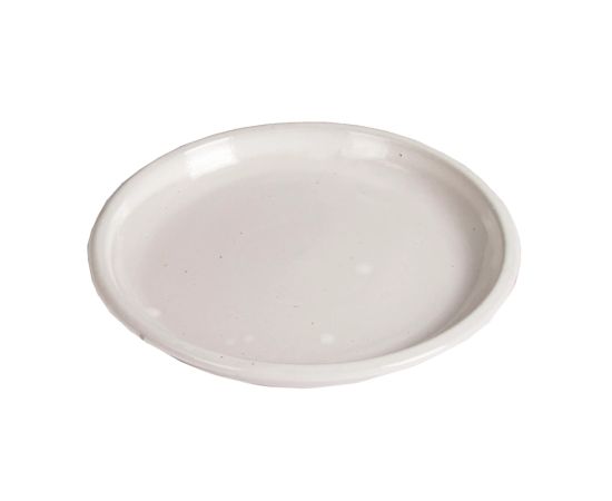 Pot stand Mega Collections Glazed Saucer White D29H3