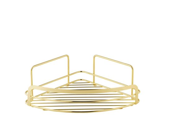 Bathroom shelf corner Bisk Niagara gold