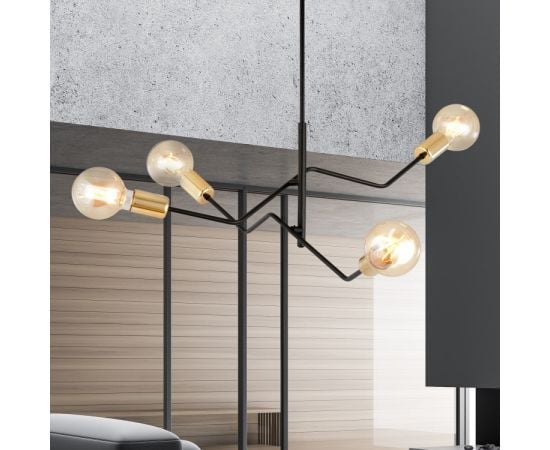 Chandelier EMIBIG BOLT black gold