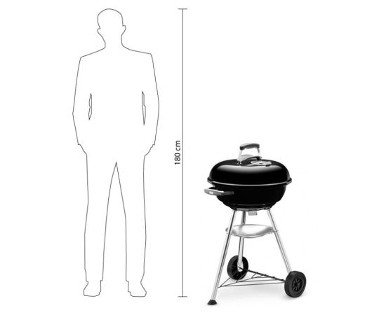 Charcoal grill Weber Compact Kettle 47 cm