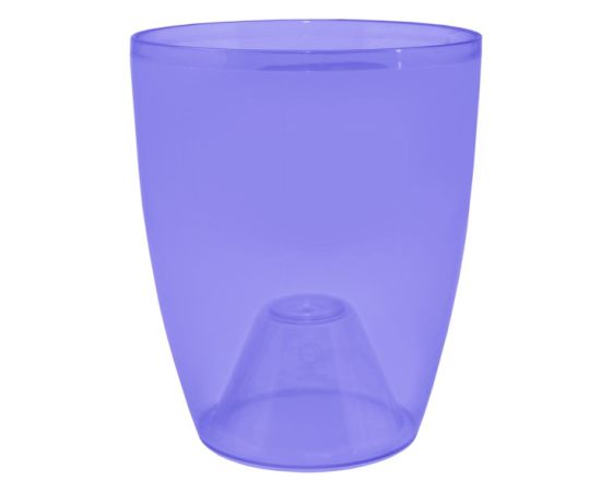 Transparent plastic pot Aleana Orqidea 15x17 purple