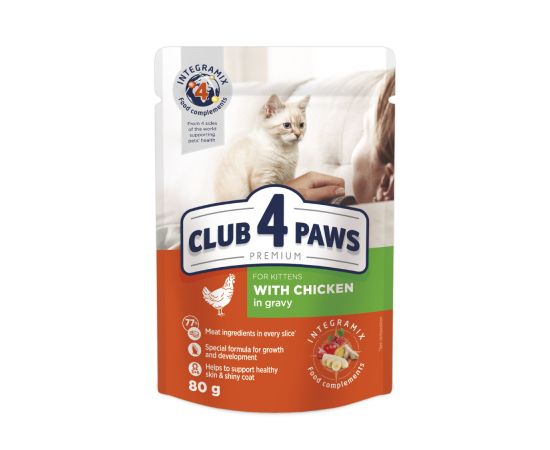 Jelly 4 Paws kitten with chicken meat 0,08 kg