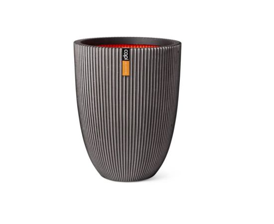 Горшок цветочный Capi Europe Vase Groove NL 46x58см антрацит