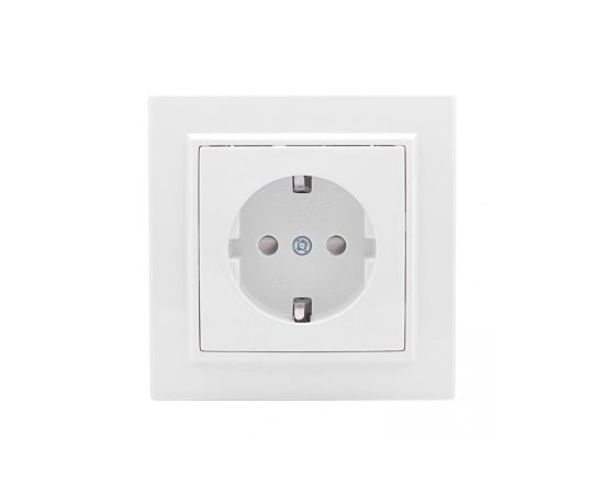 Power socket grounded with curtains EKF ERR16-028-100 1 sectional white