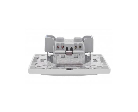 Power socket grounded with curtains EKF ERR16-028-100 1 sectional white