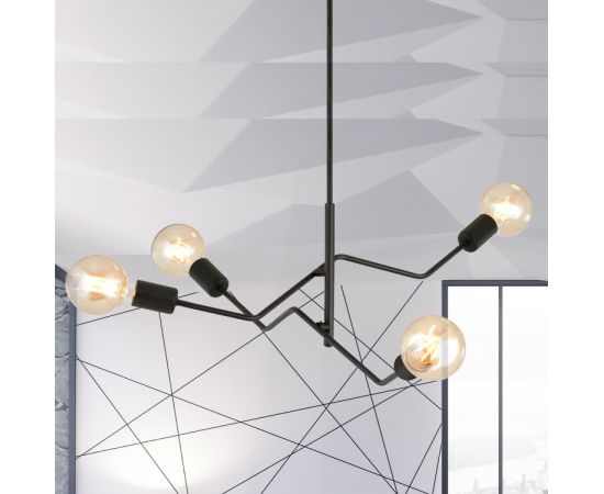 Chandelier EMIBIG FRIX 4 E27 4x MAX 60W black