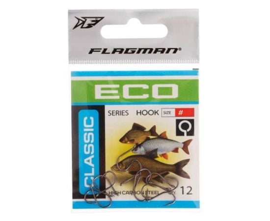 Fishing hook Flagman Classic1 №16 12 pcs