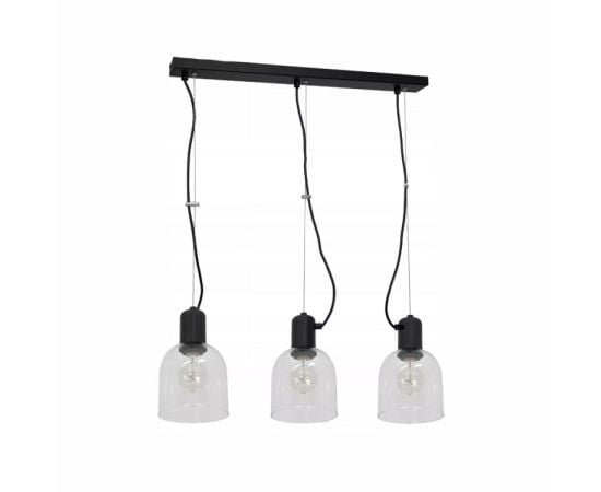 Pendant LUMINEX Banco 3 E27 3x MAX 60W black 1874