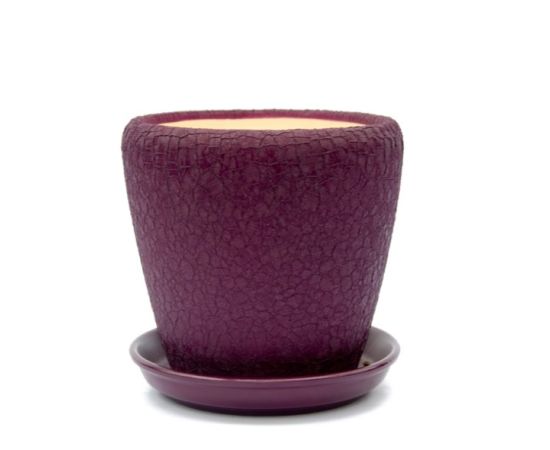 Ceramic flower pot Oriana Gracia №1 silk violet 24.5x25.2 cm 10 l