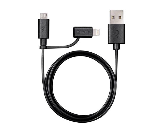 Charging cable VARTA 1m Lightning micro usb connector