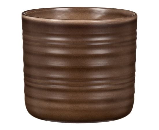 Ceramic flower pot Scheurich  DARK OAK 17/850