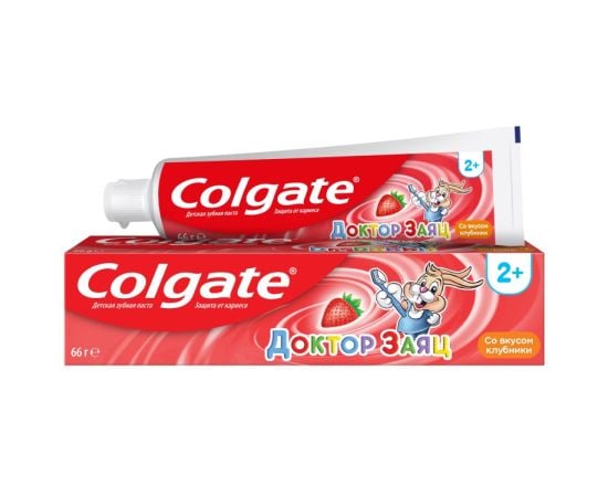 Детская зубная паста Colgate доктор ребит со вкусом клубники 50 мл