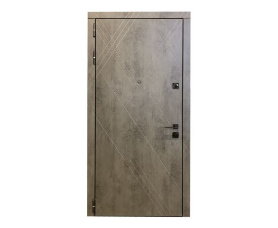 Дверь металлическая внешнее открывание Steelline S-266 950х2200mm L MDF12 mm камень темно серый