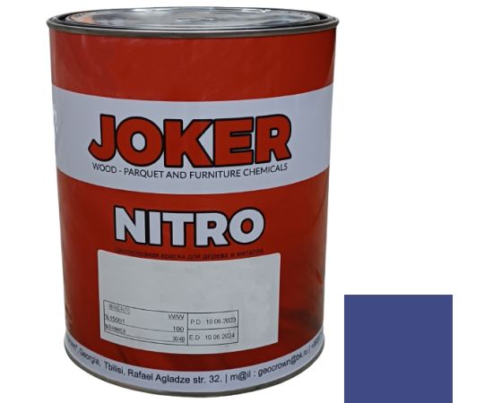 Nitrocellulose paint Joker blue glossy 0.75 kg