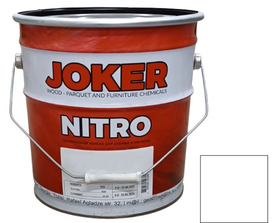 Nitrocellulose paint Joker white silky-matte 12 kg