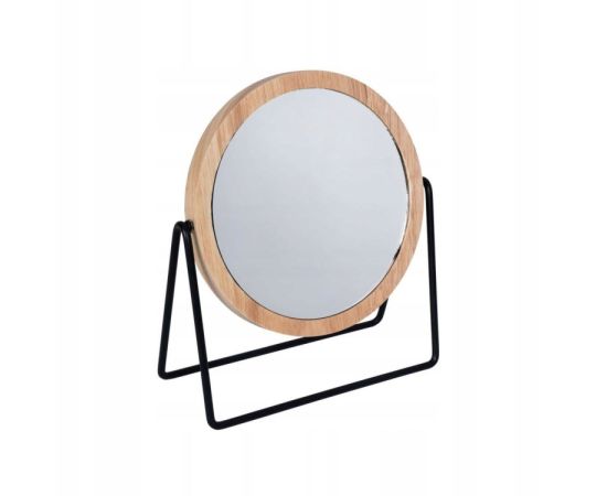 Cosmetic mirror Bisk Plain Bamboo Black