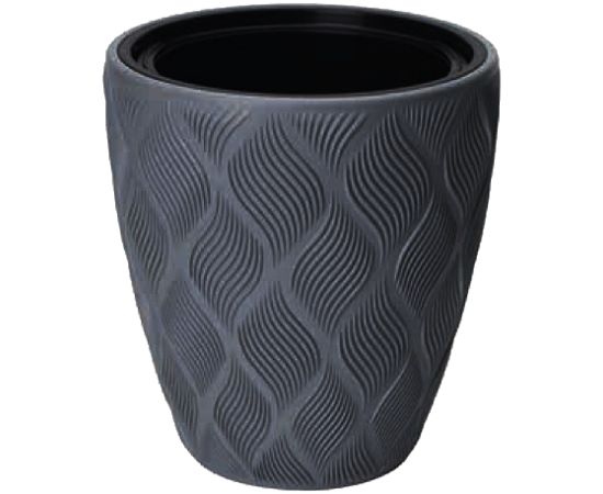 Flowerpot FORM PLASTIC Flow 30 anthracite 4700-014