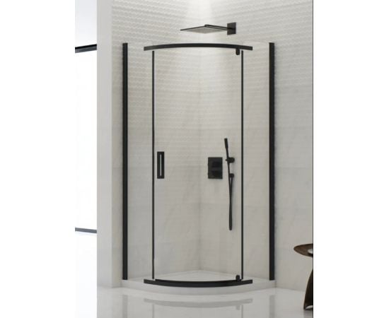 Shower cabin New Trendy New Komfort black K-0469 90x90x195cm-6mm (transparent glass -profile black)