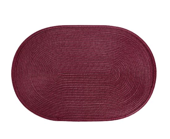 Dish mat Ambition oval Hawaii 45 x 30 cm burgundy