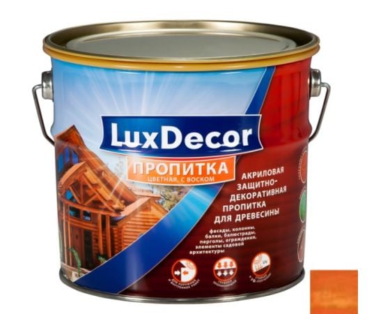 Пропитка LuxDecor plius+ Каштан 1 л