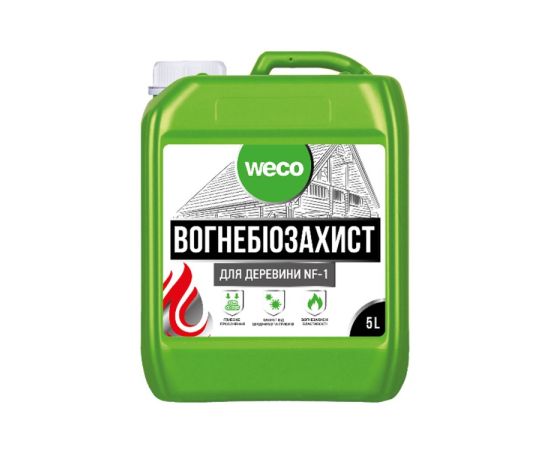 Огнебиозащита для дерева Weco бесцветный 5 л