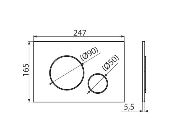 Installation system for suspended toilet Alcadrain AM101/1120 + button M670