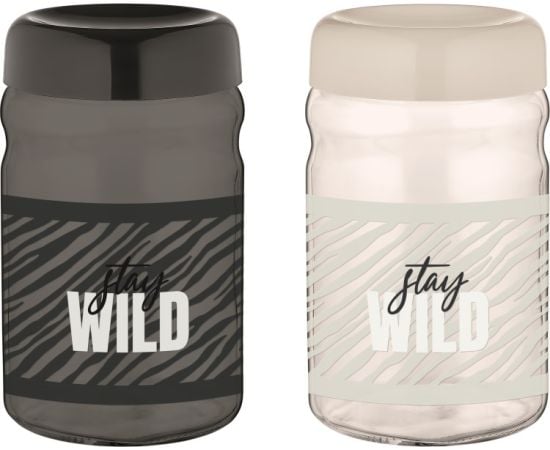 Jar with lid RENGA Stay Wild 131865 1800 ml