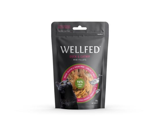 Cat treat Pet Interest Wellfed Mini duck fillets + catnip 50 g