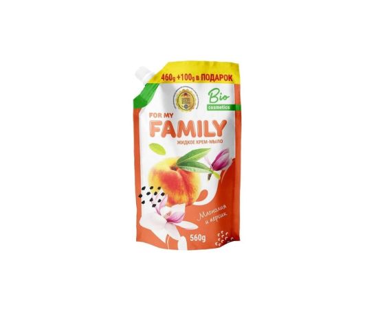 Liquid soap Family 560g magnolia and peach