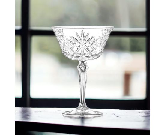 Champagne glass RCR MELODIA 212464 6pcs 260ml