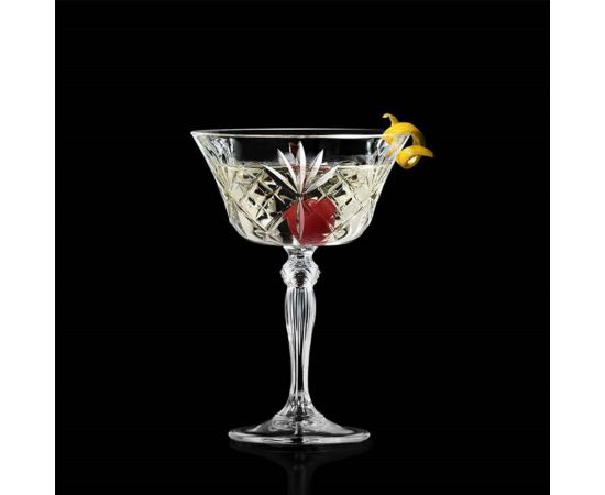 Champagne glass RCR MELODIA 212464 6pcs 260ml