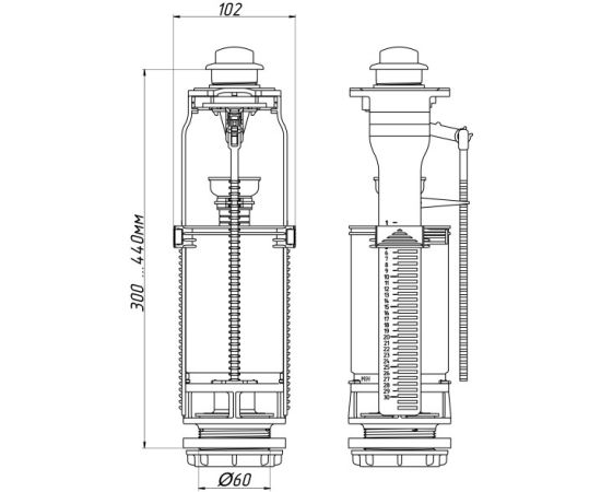 არმატურა ANI Plast WC7010C