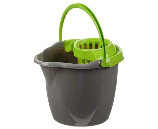 Round plastic bucket with a spin York 12 l