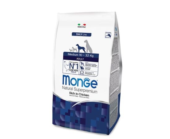 Dry food for adult dogs of medium breed chicken meat Monge 12 kg