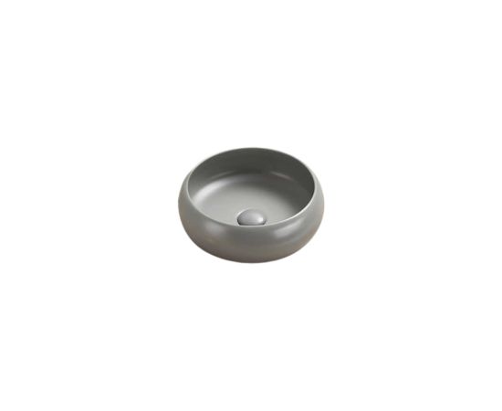 Washbasin Pate Round 113MH Matt Cement gray