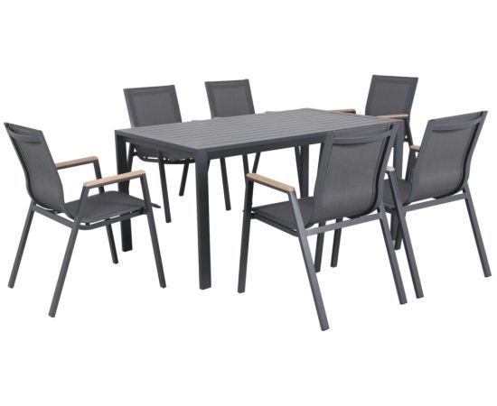 Garden furniture set table with 6 chairs