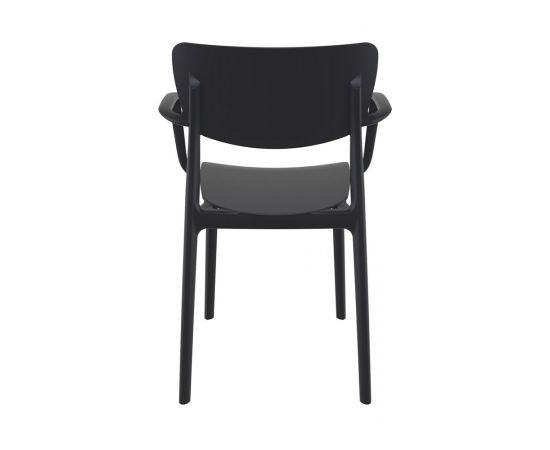 Armchair black Lisa 82x53x54 cm