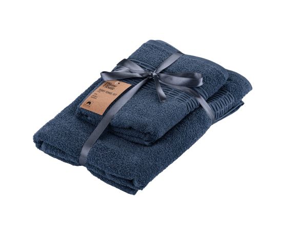 Towel set Ardesto ART2357NA 100%cotton 2pcs blue