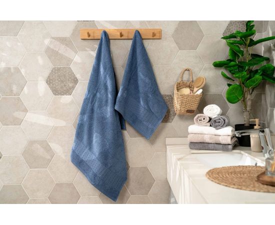 Towel set Ardesto ART2357NA 100%cotton 2pcs blue