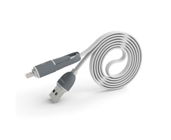 Cable PINENG Micro USB,Iphone 1m,2A white PN301