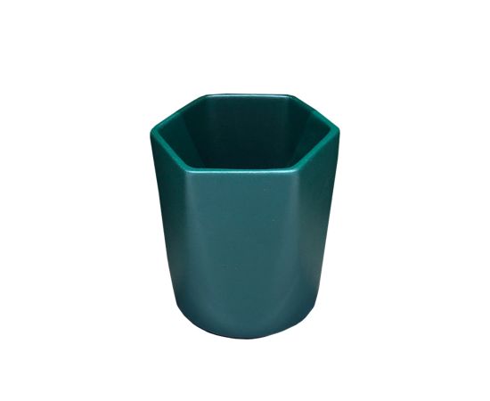 Pot ceramic emerald Oriana №4 0,35l