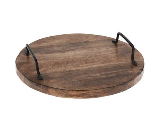 Cutting board round Koopman MANGO WOOD