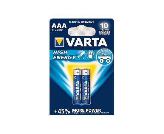 ელემენტი VARTA High Energy AAA Alkaline 2 ც