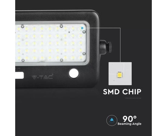 პროჟექტორი მზის პანელით V-TAC LED Solar Floodlight 8674 IP65 4000K 10W