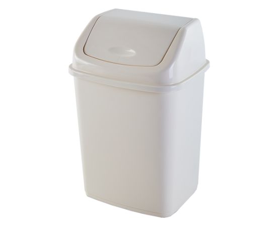 Trash can Aleana 18 l white rose