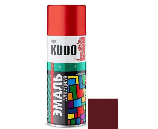 Enamel universal Kudo KU-10045 Ral 3005 burgundy 520 ml