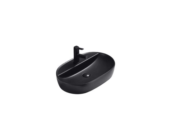 Washbasin Pate Oval 78239MB Matt black